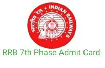 RRB NTPC 7th Phase Admit Card 2021 Download