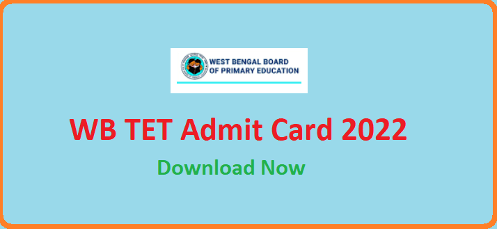 West Bengal Primary TET Admit Card 2022